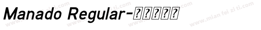 Manado Regular字体转换